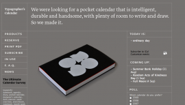 Typographer's Calendar