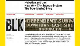 Helvetica and the New York City Subway