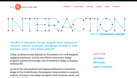 School of Visual Arts: Interaction Design